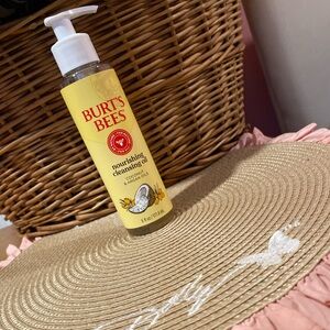 Burt's Bees Yellow Bottle with Black Text